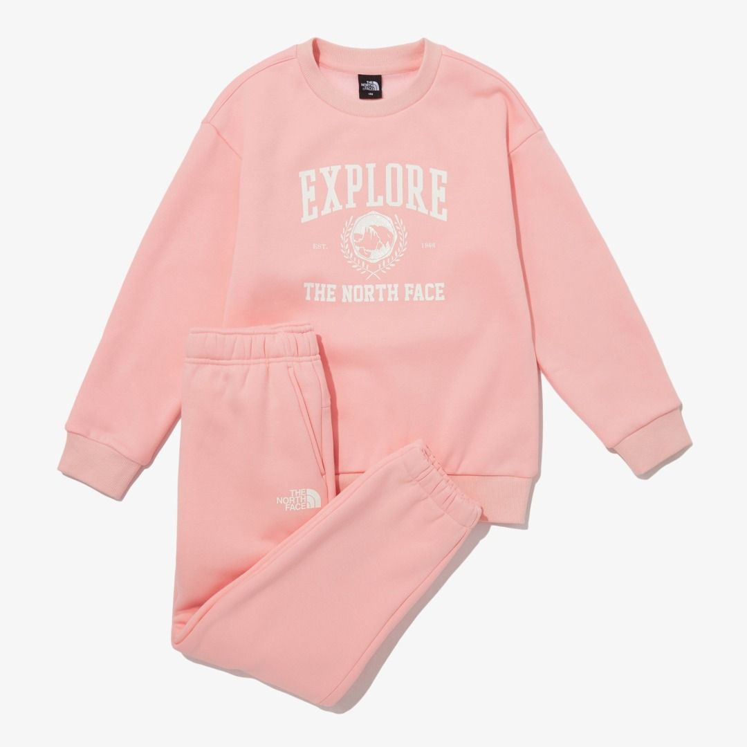 Girls north face tracksuit outlet