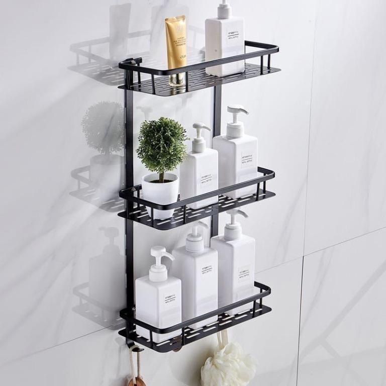 Toilet Cosmetic Rack Shampoo Rack Shower Rack Toilet Corner Rack ...