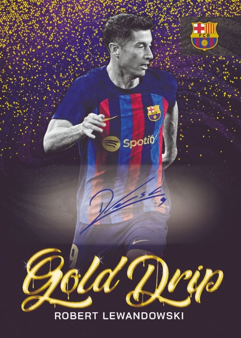 2023 Topps FC Barcelona Official Team Set Legends Ronaldo Gold