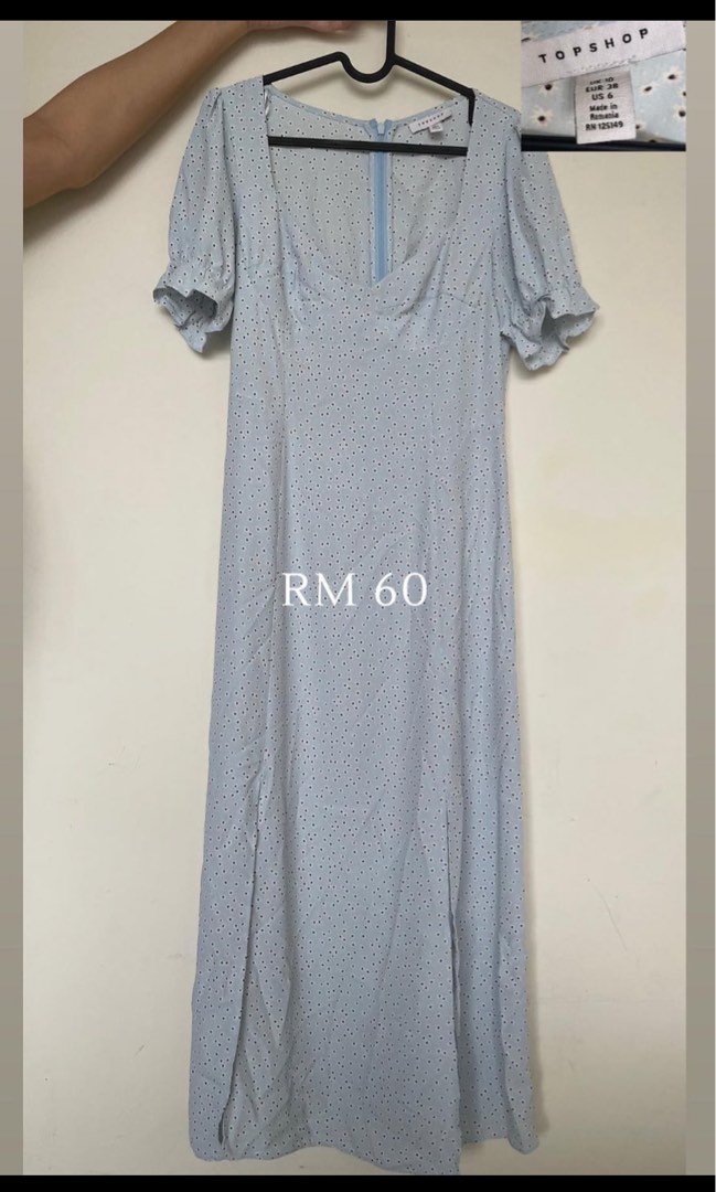 Topshop light clearance blue dress