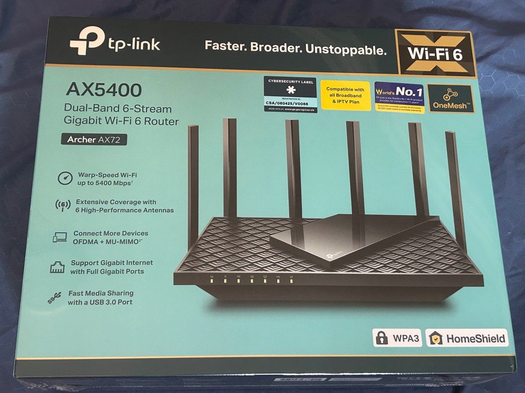 TP Link Router Archer AX72, Computers & Tech, Parts & Accessories ...