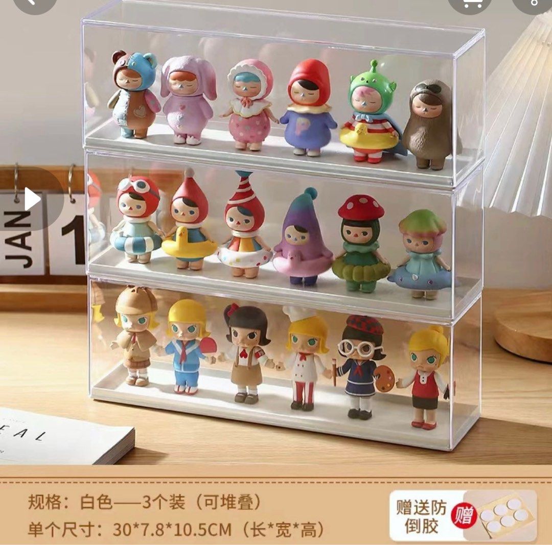 5 for 35!! Grab Now!! Transparent Toy Display Box Stackable Popmart