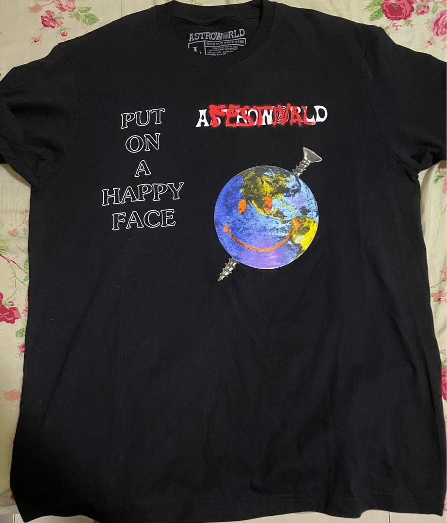 Travis Scott Astroworld Travis Scott Cotton T-Shirt Astroworld Cactus Jack  Cotton T-Shirt, 6 : : Fashion