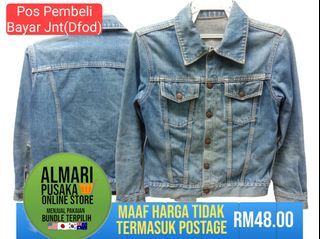 UNBRAND DISTRESSED JAKET JEAN VINTAGE