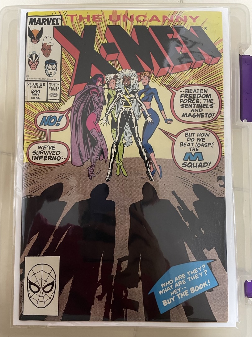 UNCANNY X-MEN #244 (MARVEL COMICS), Hobbies & Toys, Books & Magazines ...