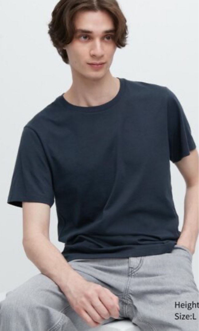 UNIQLO Masterpiece: Supima Cotton Crew Neck T-Shirt The Hard To Find 100 Supima Co UNIQLO Masterpiece: Supima Cotton Crew Neck T-Shirt The Hard To Find 100 Supima Co