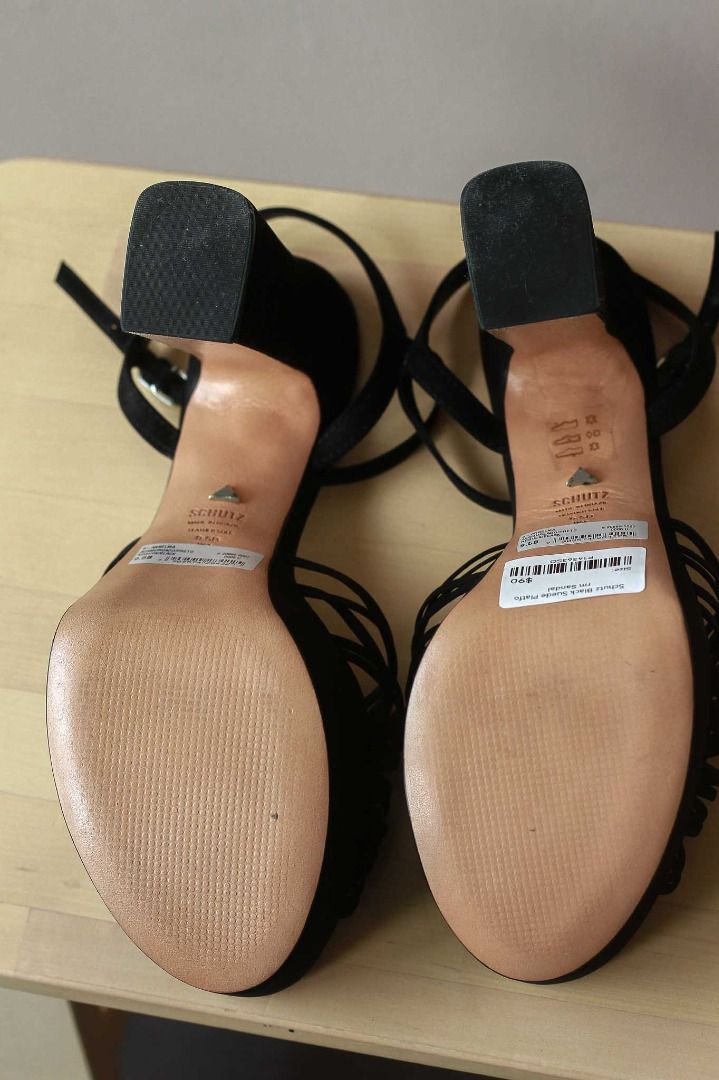 Schutz suede sandals deals