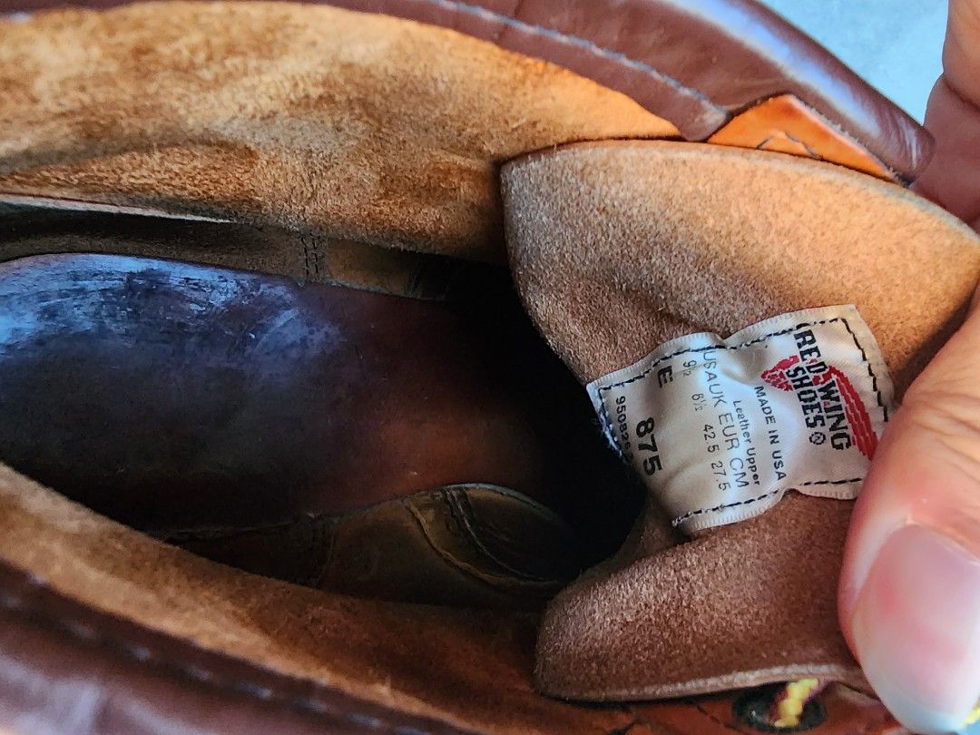 Used red wing 975 leather boots