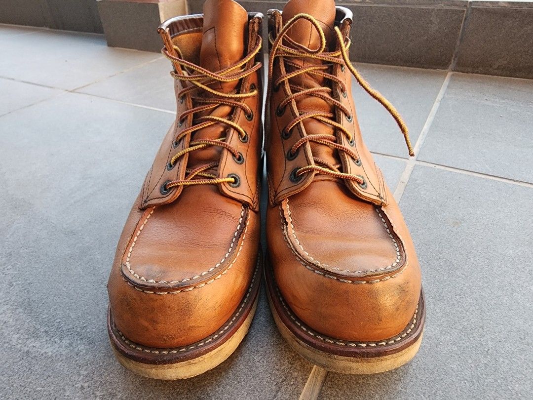 Used red cheap wing boots