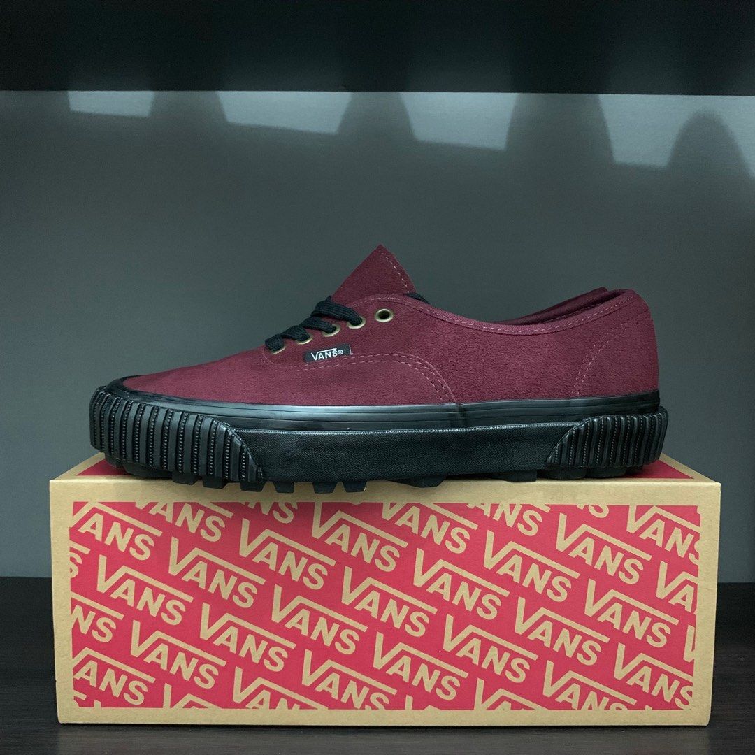 VANS AUTHENTIC 44 LUG DX SUEDE BURGUNDY MAROON Men s Fashion