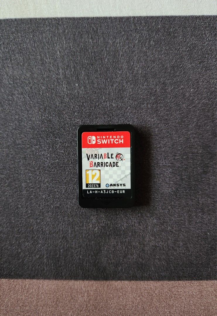 Variable Barricade | Nintendo Switch Game | NSW Game | Otome Game (Category: Nintendo) located in Quezon City. Submitted by zhuangqm (Listing ID 1254684694, Image 3). Description: Used a few times only Game is in good working condition 🔴Complete with ⭕️Game case ⭕️Card Insert ⭕️Game Cartridge 🌸w/ free custom spine RFS : Done playing, Hindi masyado type MOP : ‼️PAYMENT FIRST PO‼️ Gcash / Maya / BDO / UBP Cash (if you opt for Pickup option).