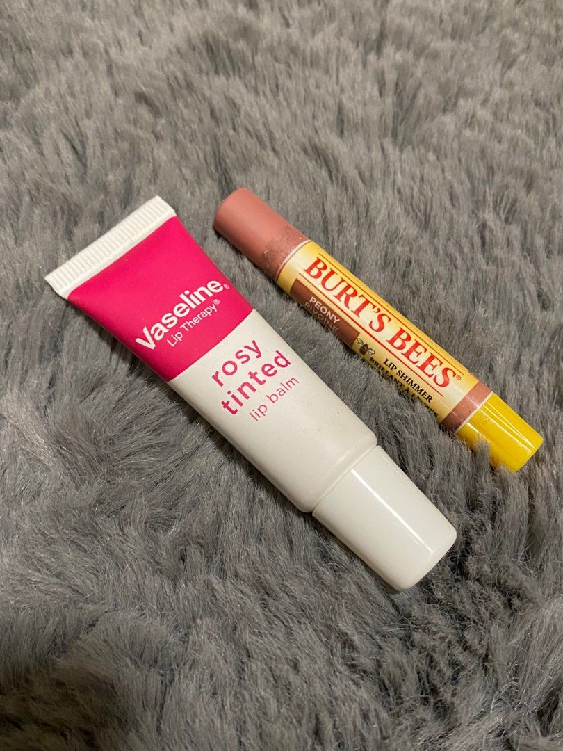Vaseline Lip Therapy & Burt's Bee, Beauty & Personal Care, Face, Makeup