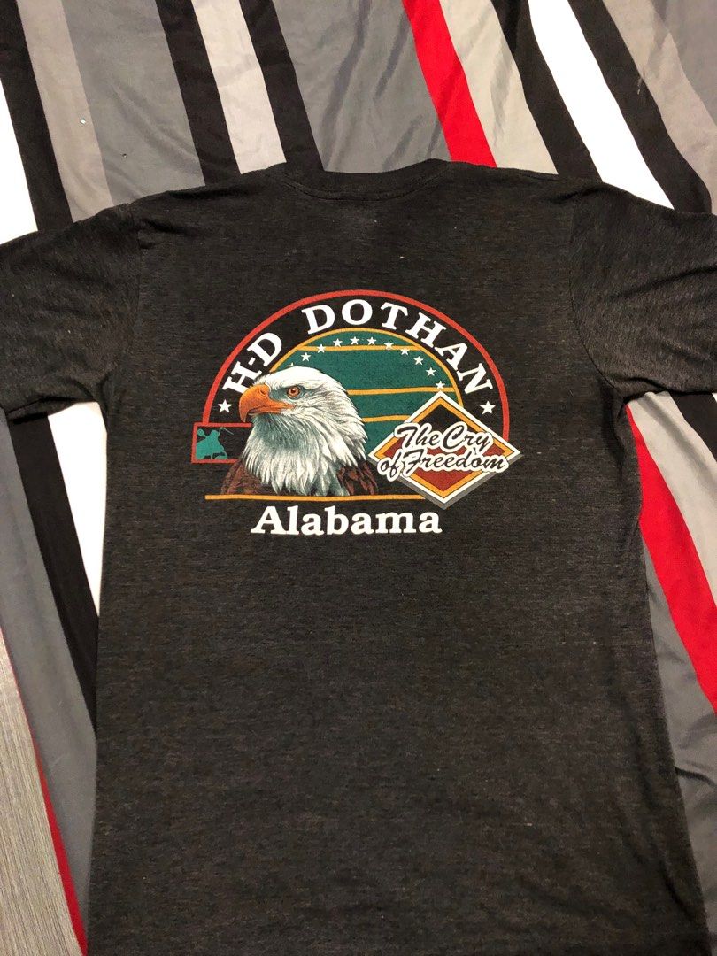 Vintage 3D amblem Harley davidson ALABAMA dothan, Men's Fashion, Tops