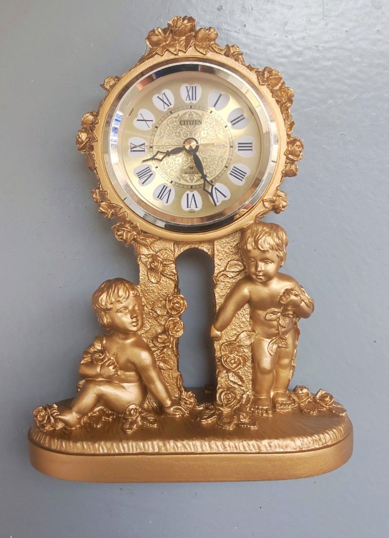 vintage citizen Japan clock table figural, Hobbies & Toys, Collectibles