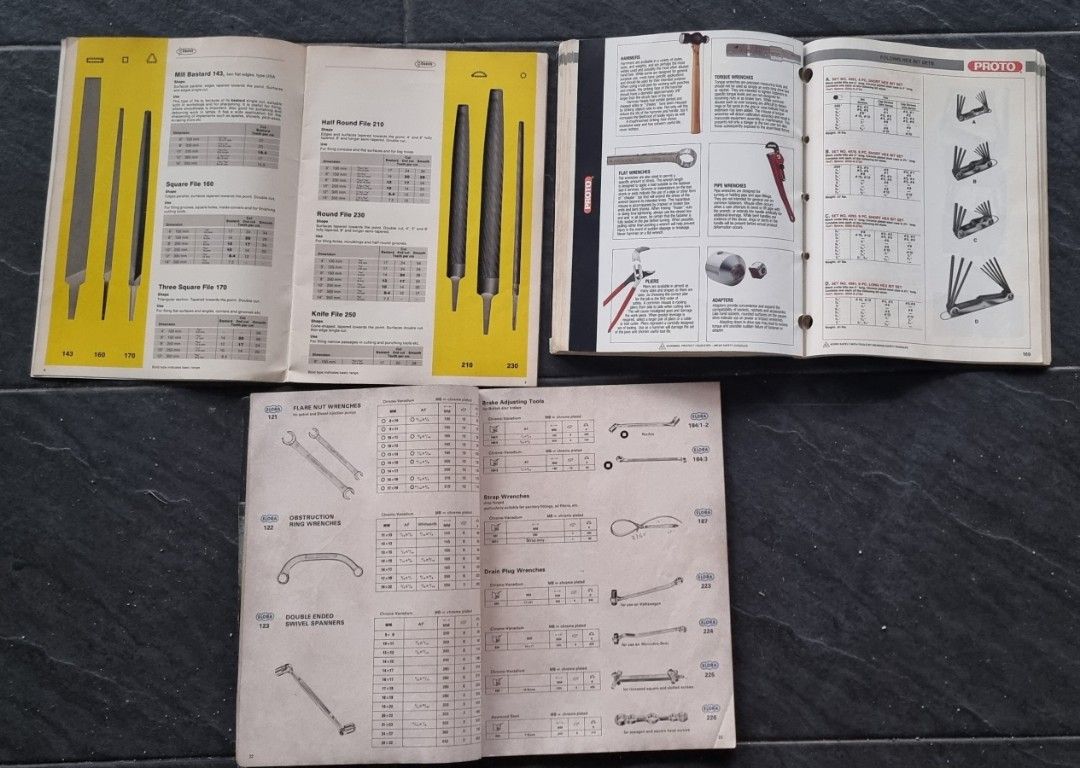 Vintage ELORA OBERG PROTO Stanley Spanner Katalog Catalogue Book Buku