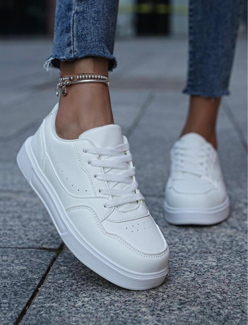 White casual sneakers womens clearance