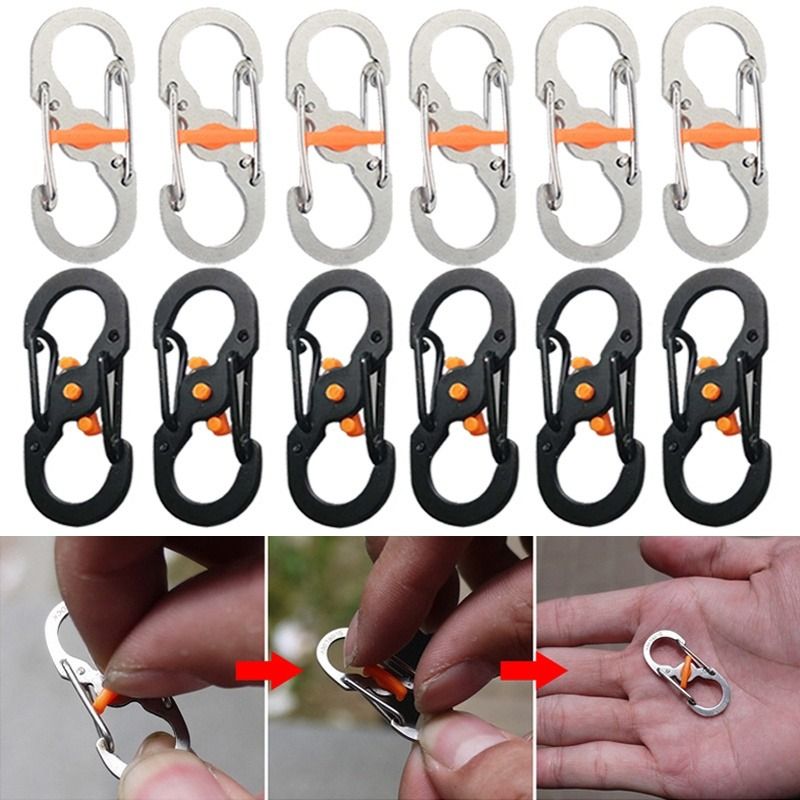 30PCS Mini Carabiner Clip Small Carabiner Suitable for Use with