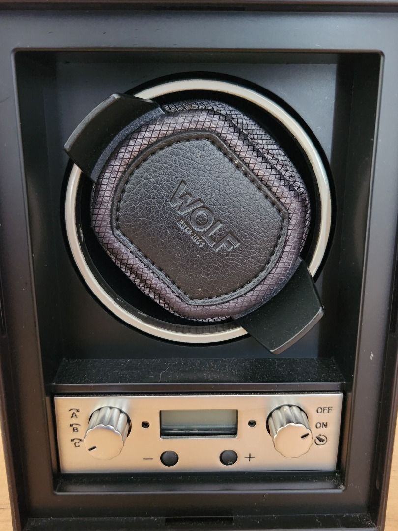 WOLF 454011 Module 4.1 Watch Winder with Cover Black Men s