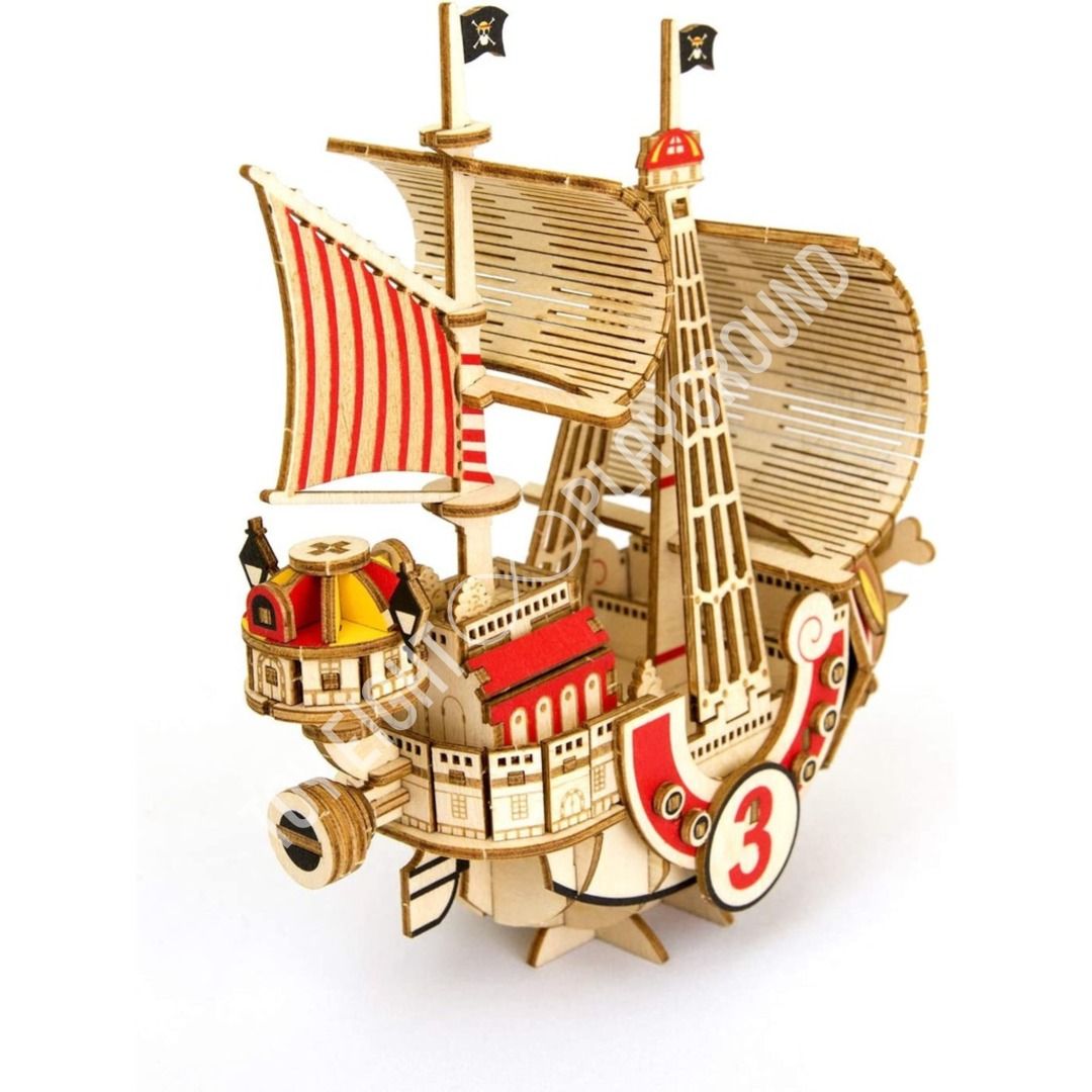 Wooden Art kigumi One Piece Thousand Sunny, Hobbies & Toys, Books