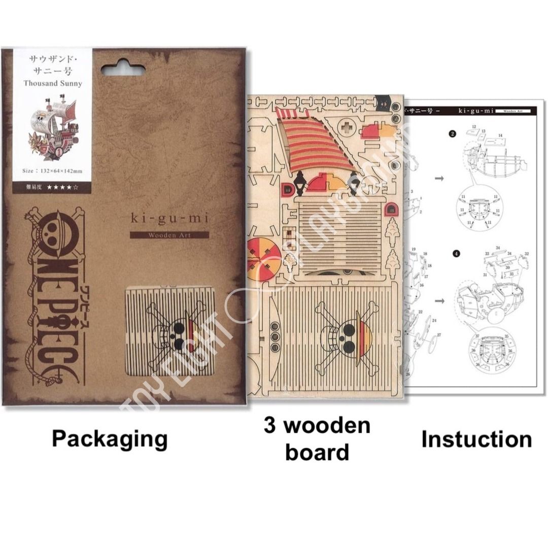 Wooden Art kigumi One Piece Thousand Sunny, Hobbies & Toys, Books
