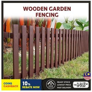 Wooden Garden Fencing - L Shape 300mm(H) x 900mm / 1200mm (L)