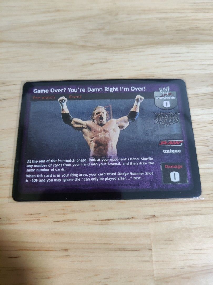 WWE WWF Raw Deal Cards Game Over, Hobbies & Toys, Toys & Games on Carousell