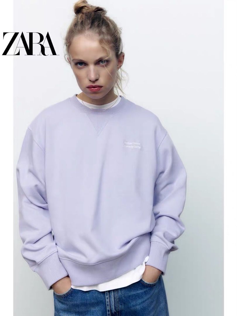 Slogan jumper hotsell zara