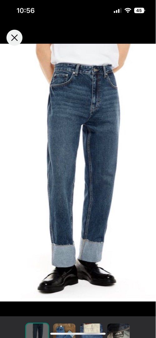 Zara Man Turn up hem jeans (Category: Jeans) located in Quezon City. Submitted by bigrackzzz (Listing ID 1254785268, Image 1). Description: Barely used Size 31.
