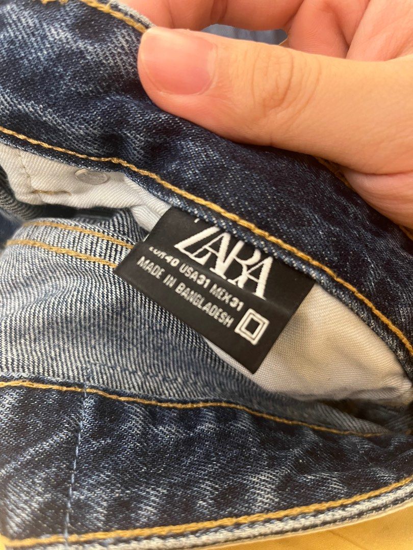 Zara Man Turn up hem jeans (Category: Jeans) located in Quezon City. Submitted by bigrackzzz (Listing ID 1254785268, Image 2). Description: Barely used Size 31.