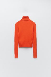 Zara Ribbed Knit Turtleneck Sweater