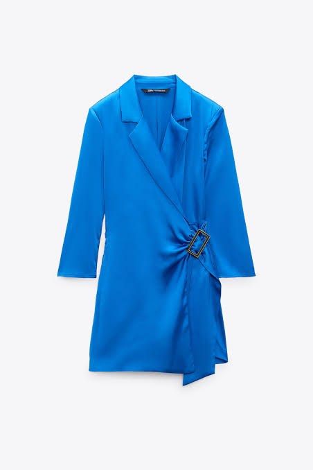 Zara Satin Blazer Playsuit (Category: Jumpsuits) located in Pasay City. Submitted by declutterwithkae (Listing ID 1254700544, Image 2). Description: Size: Small - Authentic Zara - Brand new with tag, fitted only - RFS: Decluttering - Feel free to DM me for actual photos and tape measure sizing.