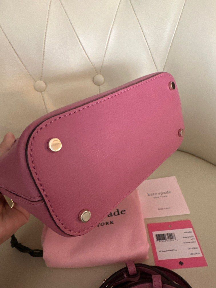 NWT Kate Spade- Pink w/ Gold chain convertible crossbody With Detachable  Strap | eBay