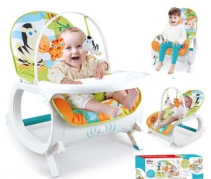 3 in 1 Portable Rocking Baby Chair for Feeding Sleeping with Food