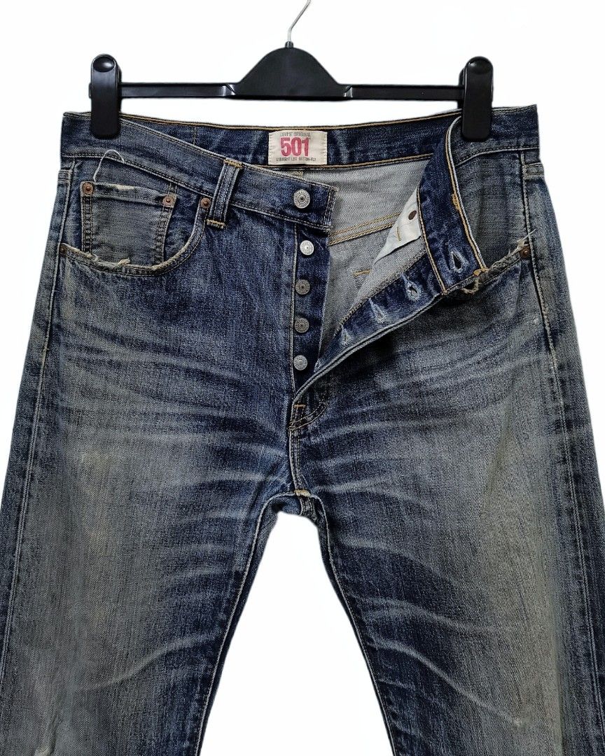 501 straight leg button fly sales