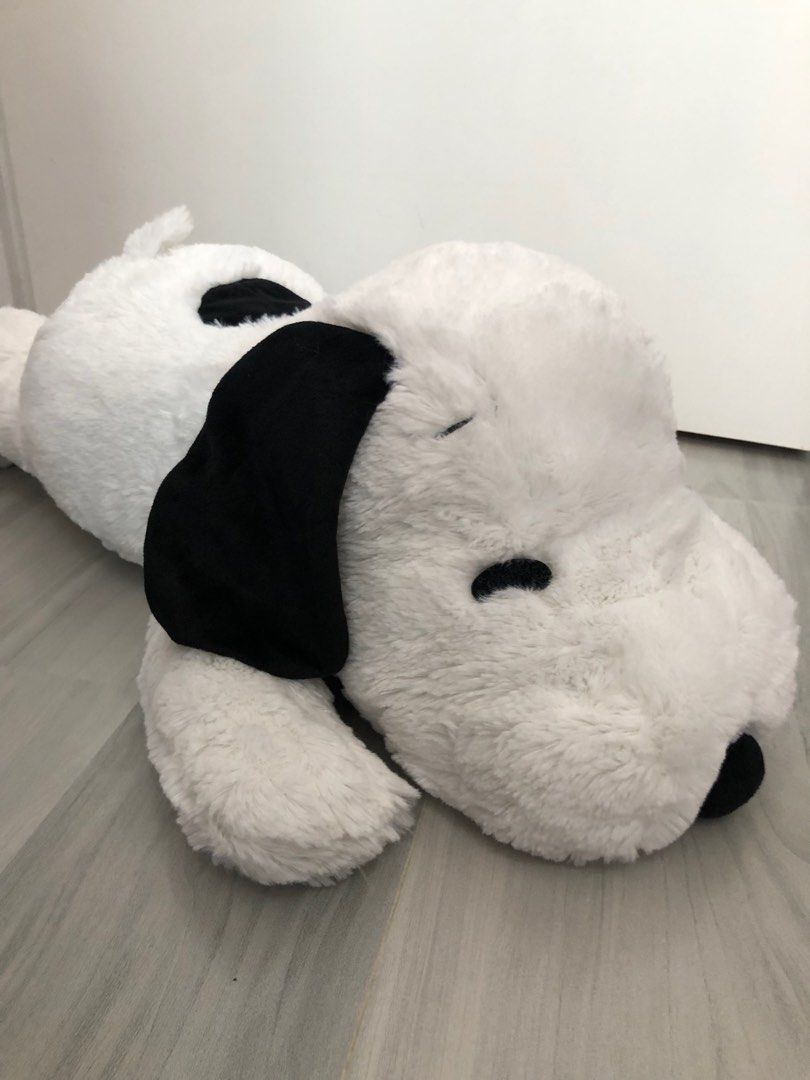 55cm!! Snoopy 史努比 查理布朗 charlie brown 花生漫畫 公仔 大公仔 黑白花色 米格魯 小獵犬 狗, 興趣及遊戲 ...