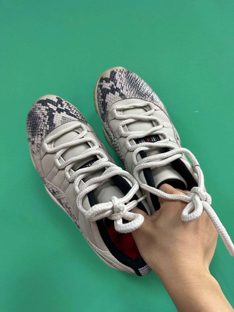 Jordan 11 retro low snake light bone clearance