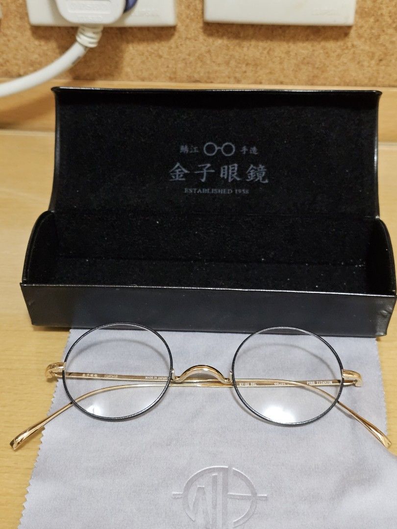 金子手工眼鏡, 男裝, 手錶及配件, 眼鏡- Carousell