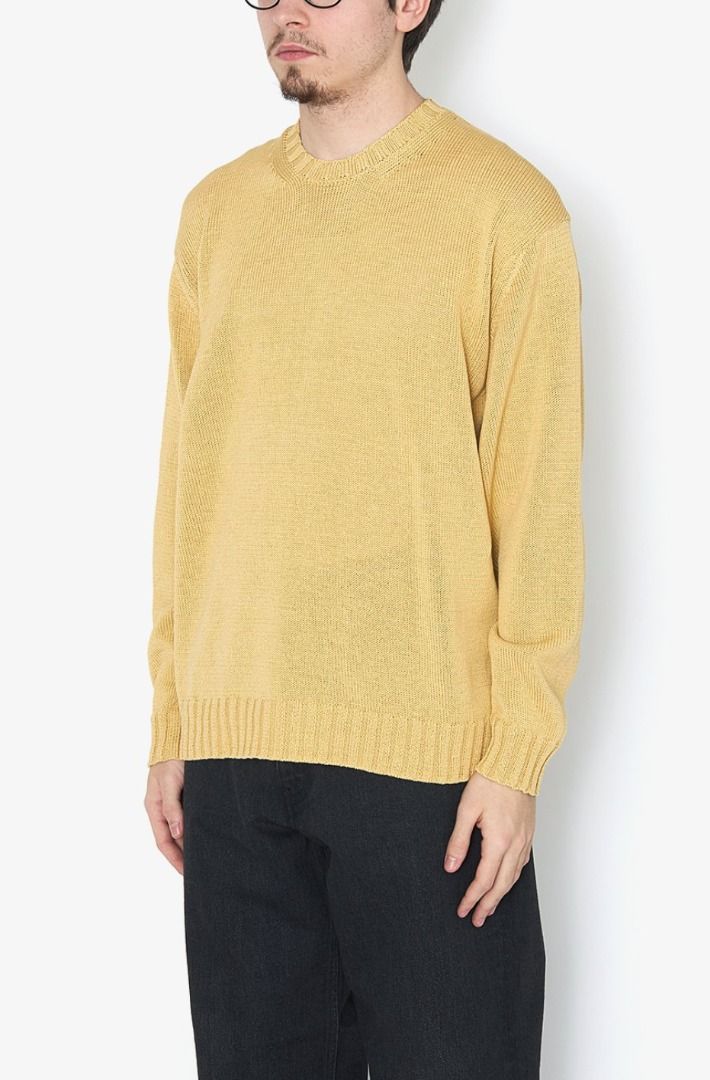 二手美品 19SS AURALEE FLAT YARN KNIT P/O 4號