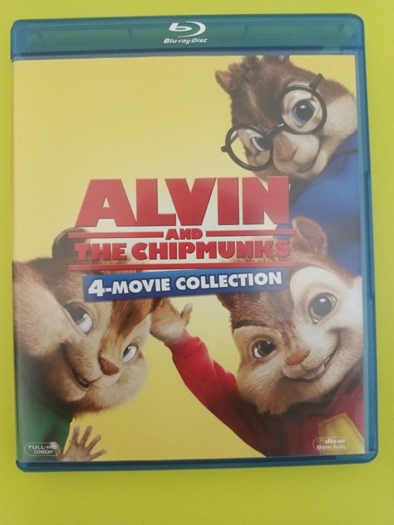 花鼠明星俱樂部ALVIN AND THE CHIPMUNKS 1 - 4集BLU-RAY MOVIE 藍光