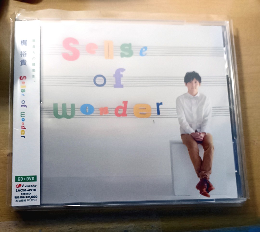 興趣及遊戲,　Sense　梶裕貴Kaji　音樂、樂器　音樂與媒體-　及DVD　Yuki　CD/DVD,　Carousell　配件,　CD　of　Wonder