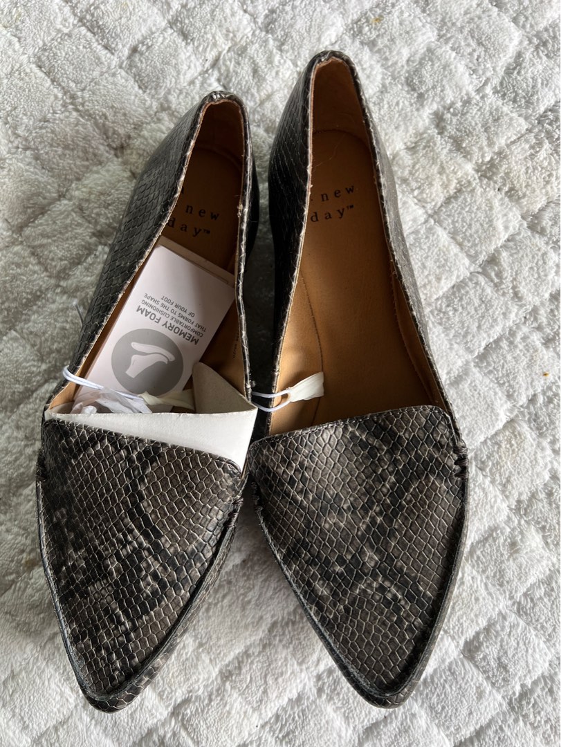 Faux snakeskin clearance flats