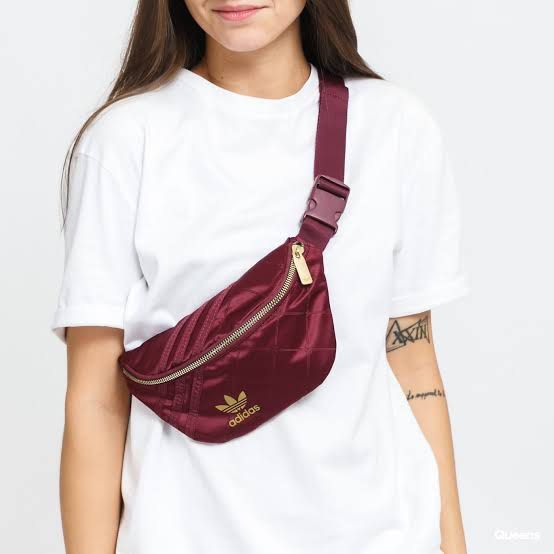 Adidas Burgundy Waist Bag