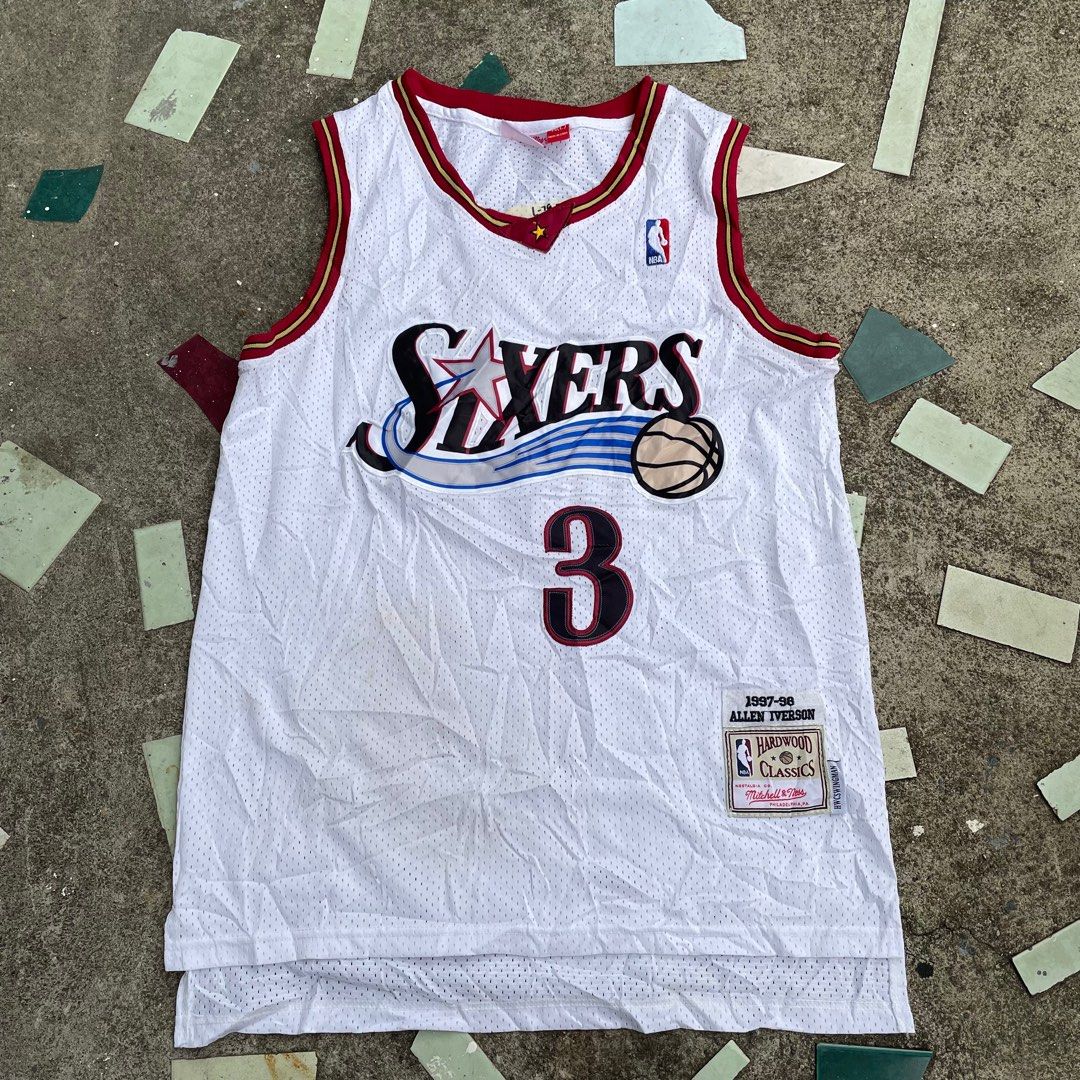 Mitchell & Ness, Shirts, Allen Iverson Mitchell Ness 996 97 Sixers  Authentic Rookie Jersey Small