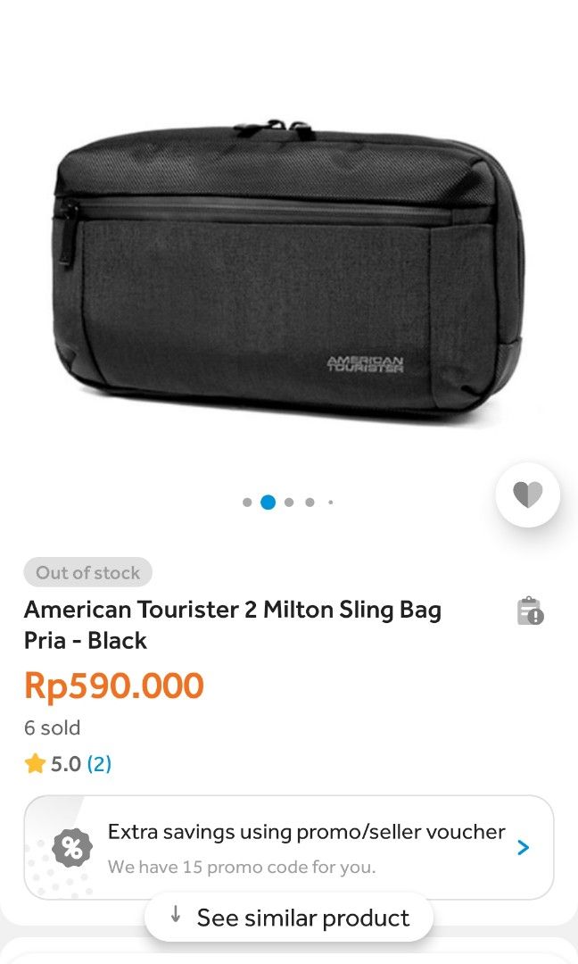 American tourister milton shop 2 sling bag