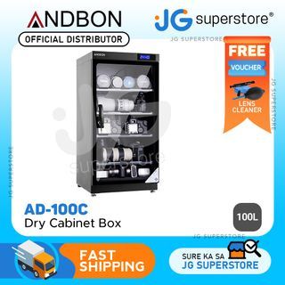 Andbon AD-100C Horizontal Dry Cabinet Box 100L Liters Digital Display with Manual Humidity Controller AD100C   | JG Superstore