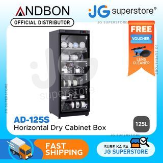 Andbon AD-125S Horizontal 125 Liters Dry Cabinet Box with Digital Display and Automatic Humidity Controller | JG Superstore