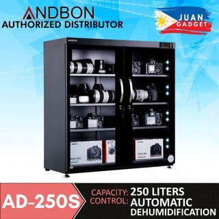 Andbon AD-250S Horizontal Dry Cabinet 250L Liters Digital Display with Automatic Humidity Controller AD250S | JG Superstore