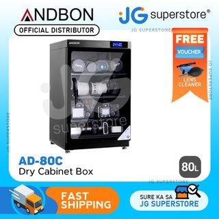 Andbon AD-80C Dry Cabinet Box 80L Liters Digital Display with Manual Humidity Controller AD80C  JG Superstore
