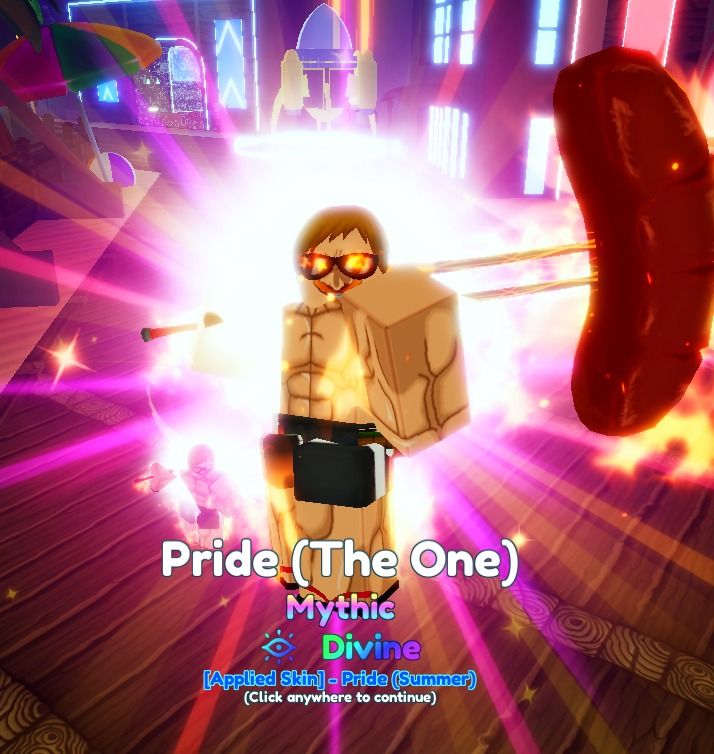 Anime Adventures Account Pride The One (Divine/Evo) (URGENT