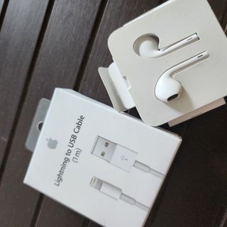 Apple Lighting Cable with Apple Wired  Earphone